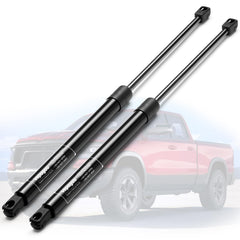 Vepagoo front hood gas struts installed on a Dodge Ram for smooth lifting