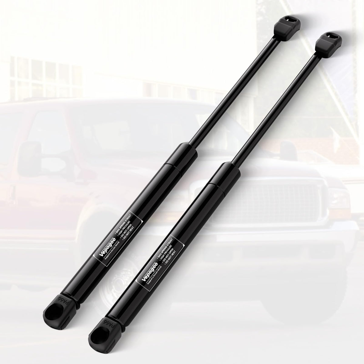 Vepagoo front hood struts for Excursion with smooth lifting and steady support.