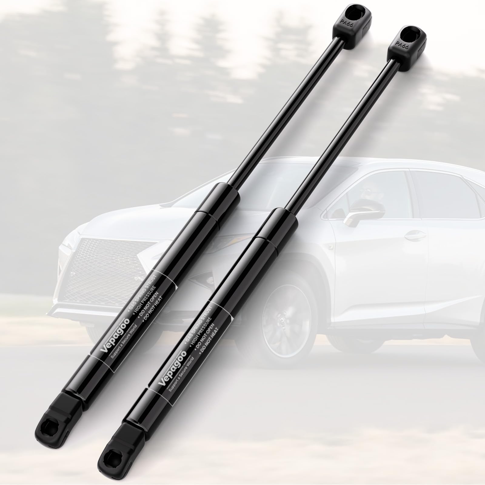 Vepagoo front hood struts for Lexus RX350 offer a precise OEM-like fit.