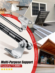 Vepagoo heavy-duty brackets and M8 nuts provide solid, secure mounting.