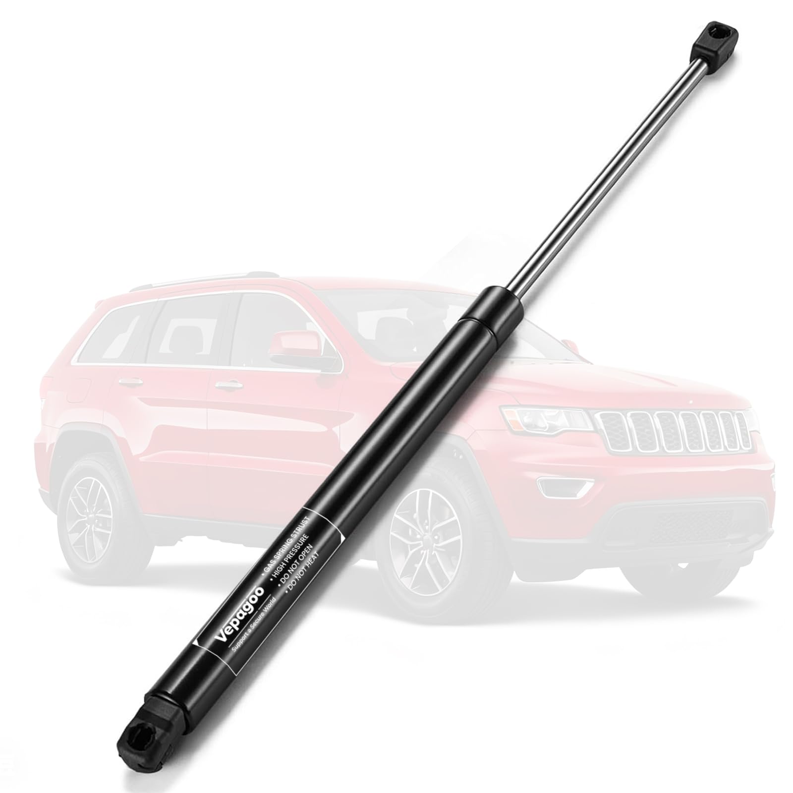 Vepagoo hood struts front for Jeep Grand Cherokee provide smooth, hands-free lift.