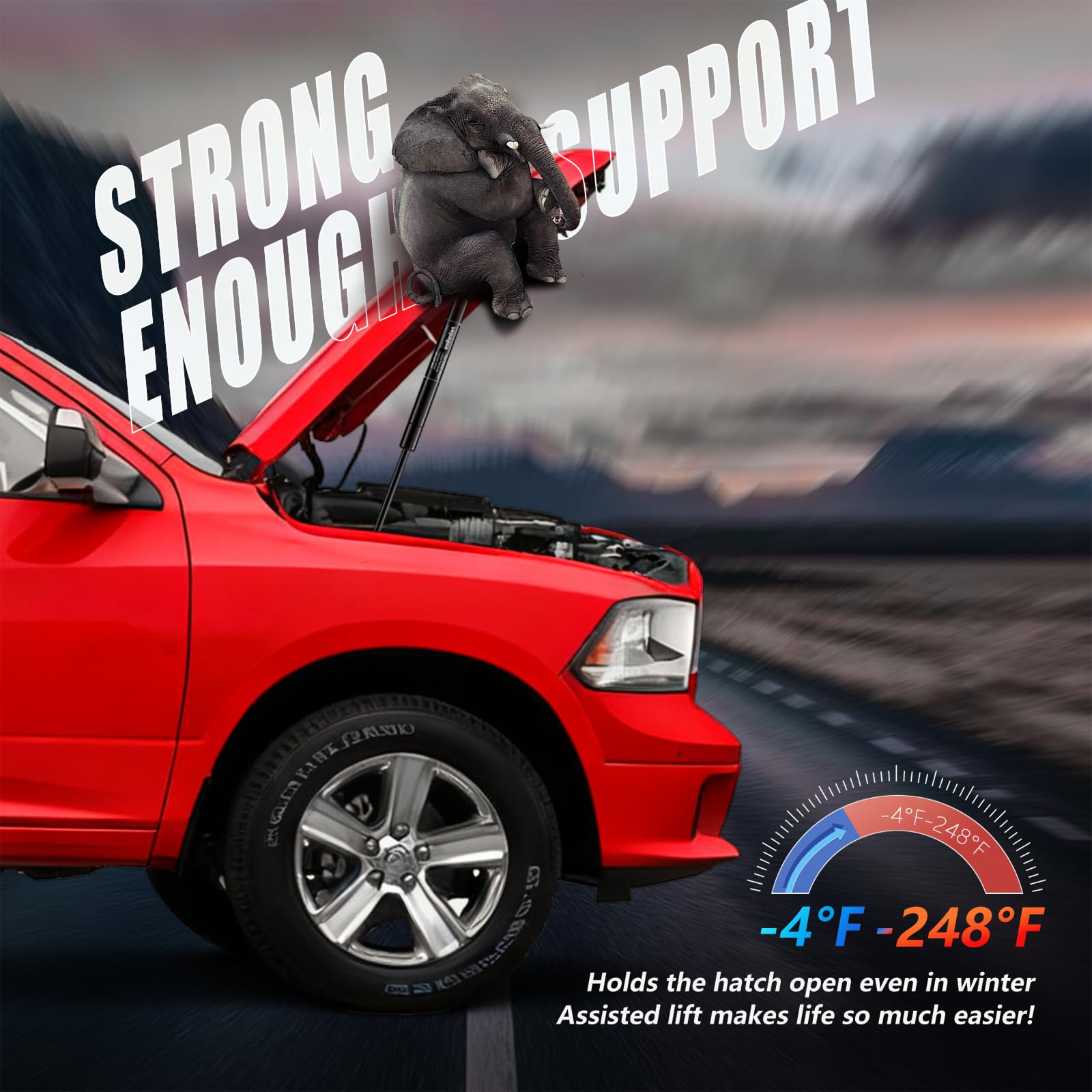 Unboxing Vepagoo hood struts for straightforward replacement