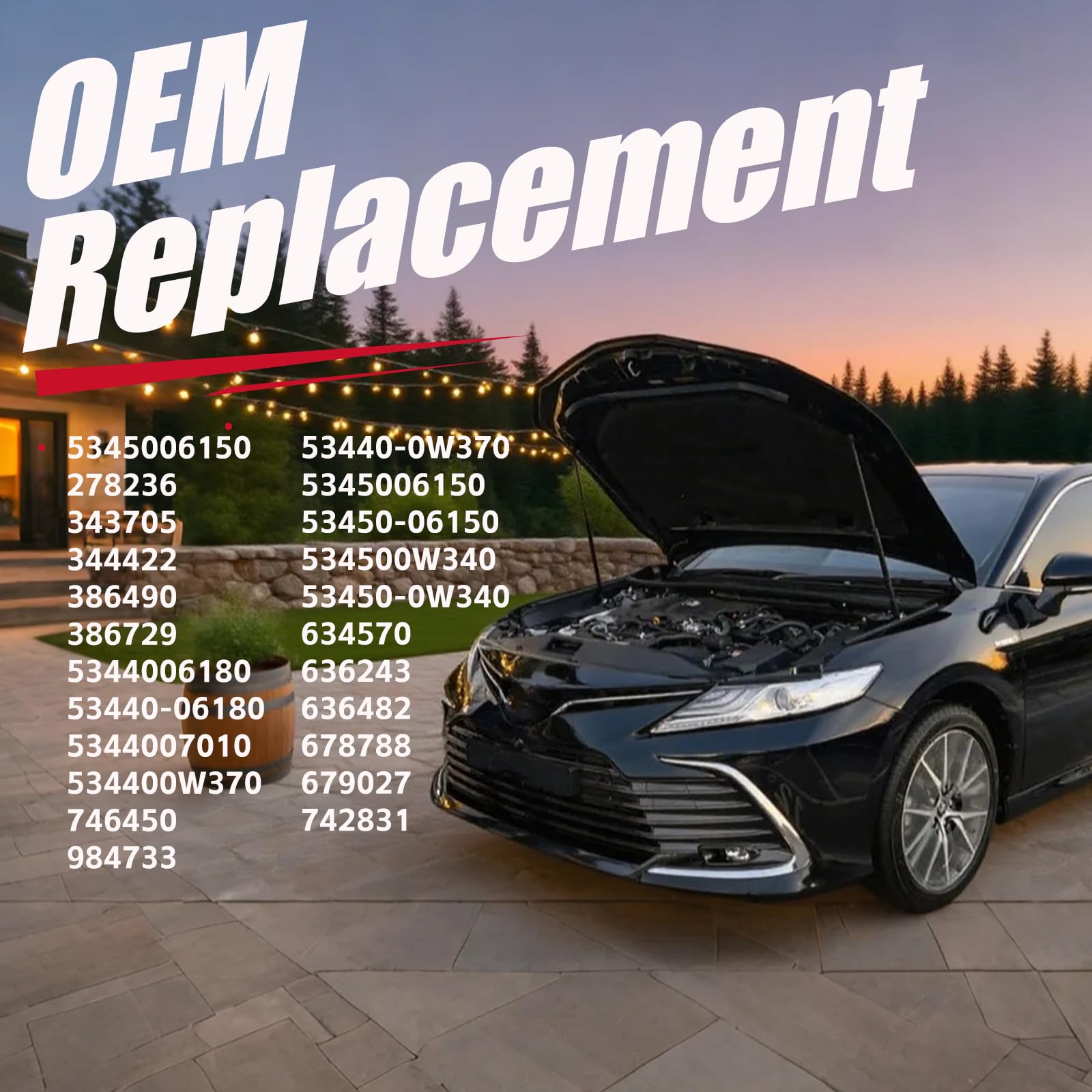 OEM-style replacement hardware included with Vepagoo kit