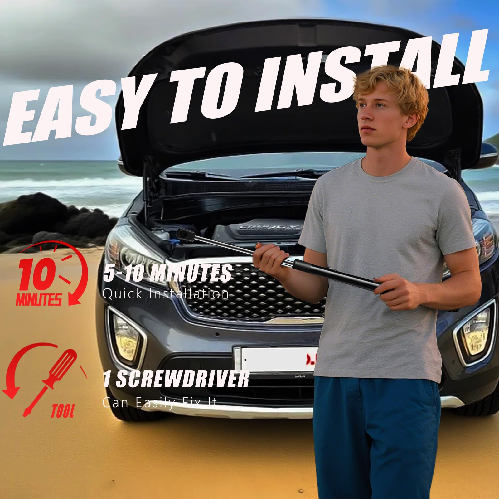 Vepagoo OEM replacement hood struts built to factory specifications