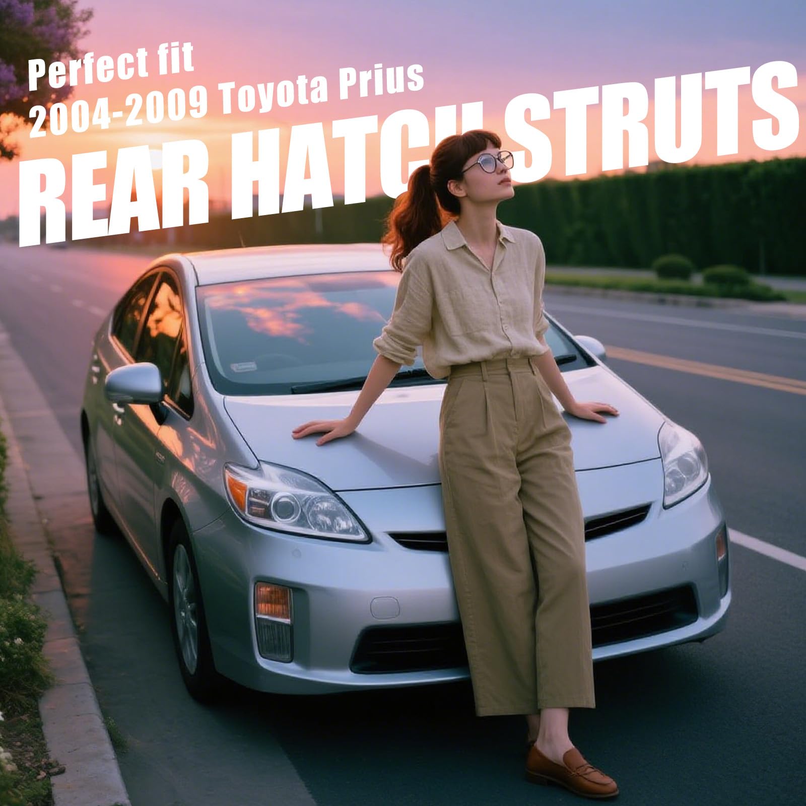 Vepagoo Prius rear door gas springs improve hatch stability during lifting
