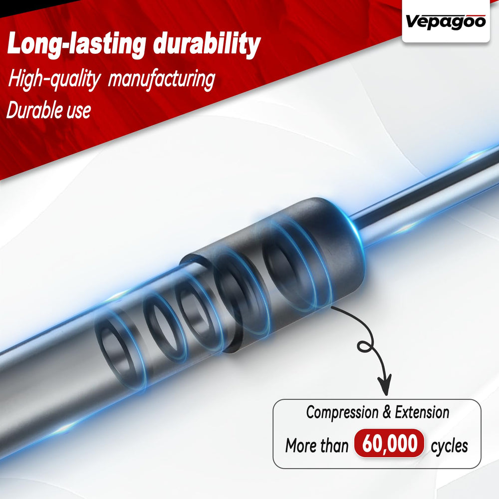 Vepagoo rear hatch support springs reduce hatch slamming risk