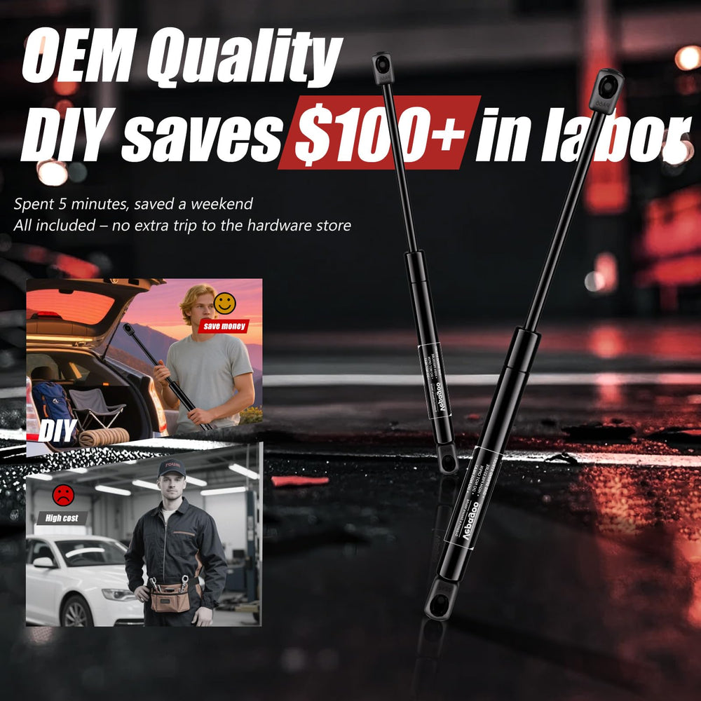 Vepagoo rear hatchlift struts for durable trunk access