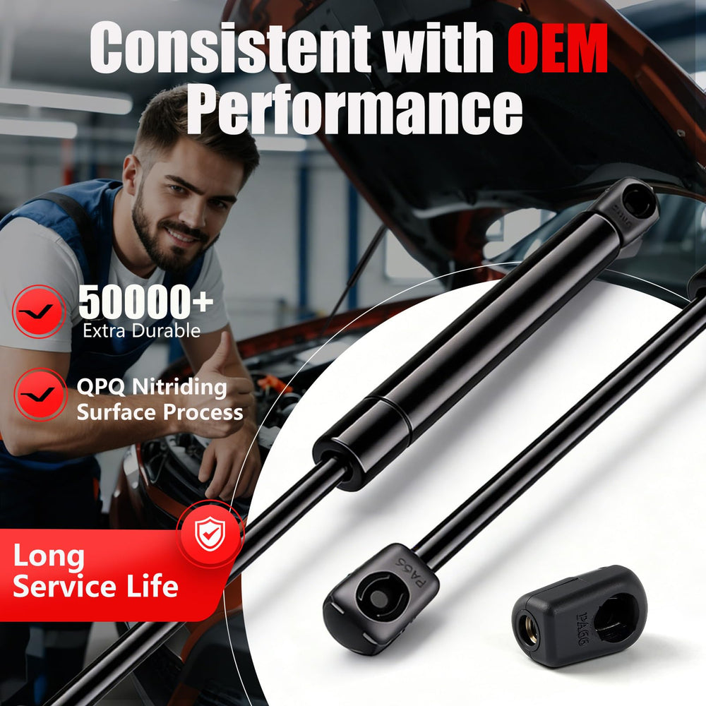 Vepagoo hood lift supports shown during quick five-minute install