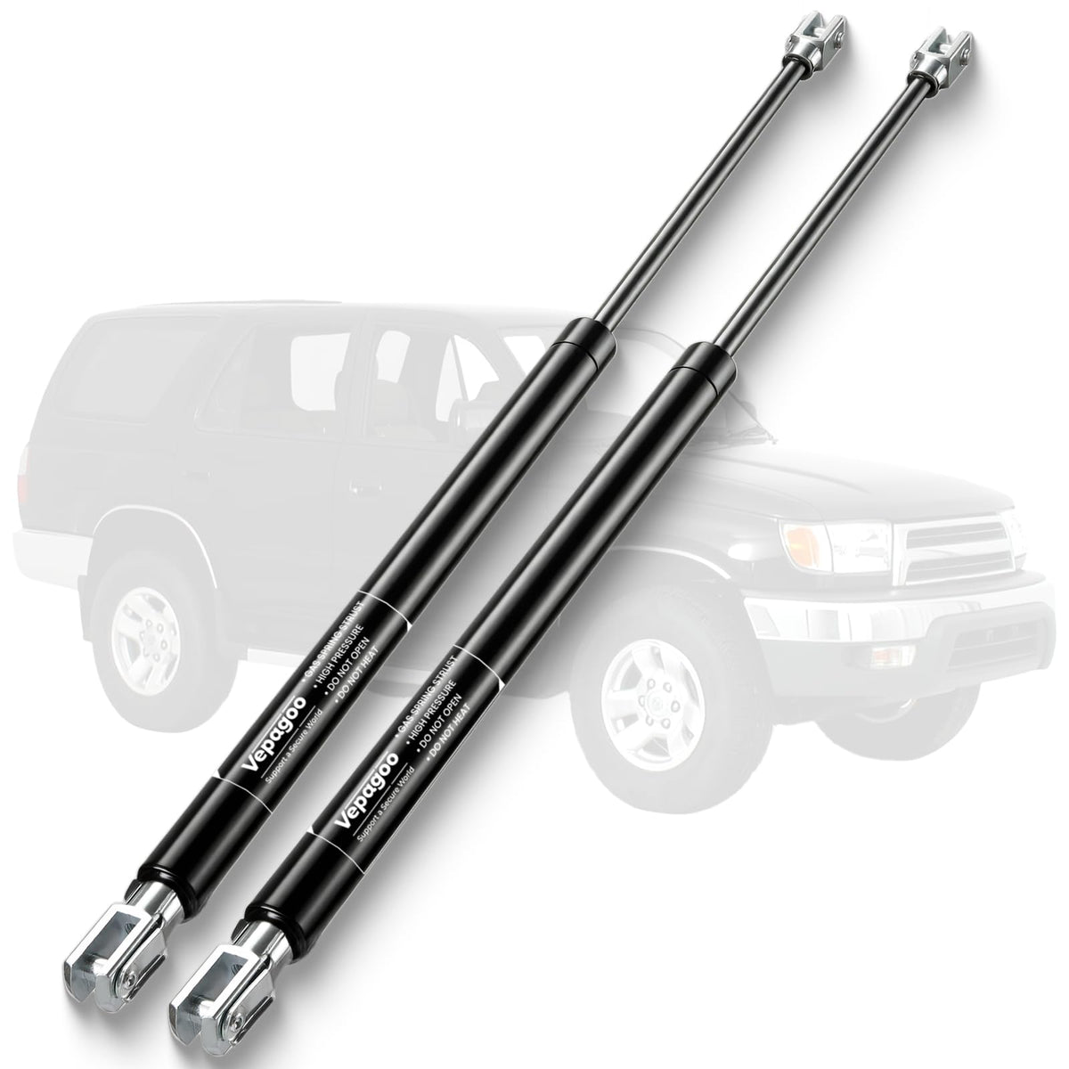 Vepagoo rear hatch liftgate struts installed on a Toyota 4Runner for smooth, reliable opening.