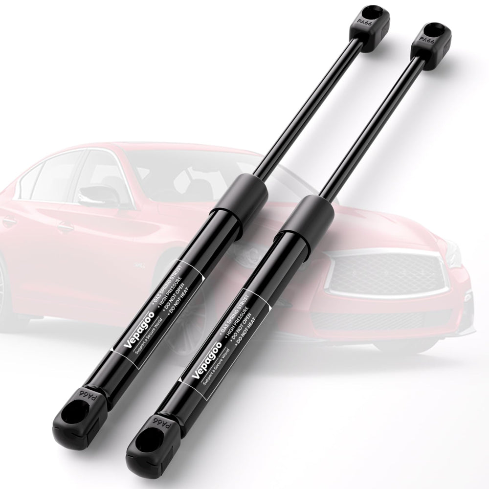 Vepagoo rear hatch strut on Infiniti Q50 showing smooth trunk opening