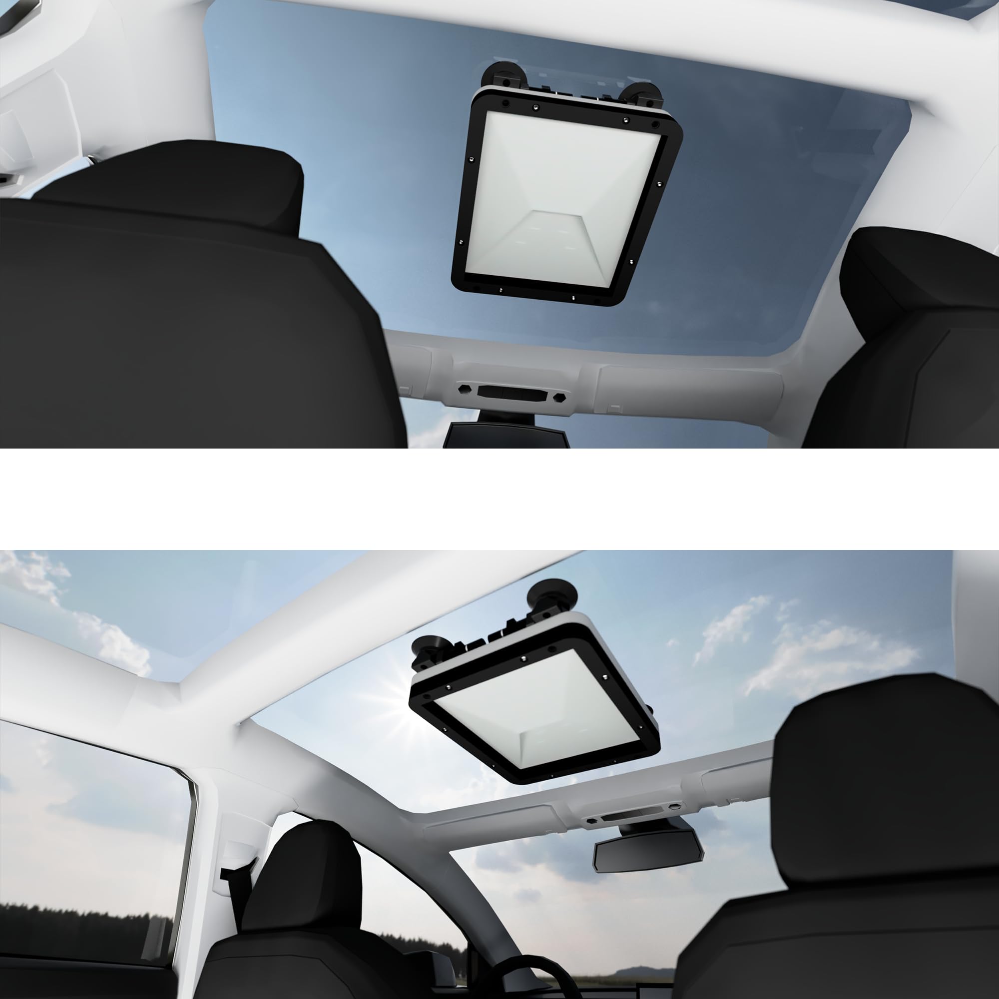 Veritas Vans Starlink Mount hardtop cover shields from hail and debris
