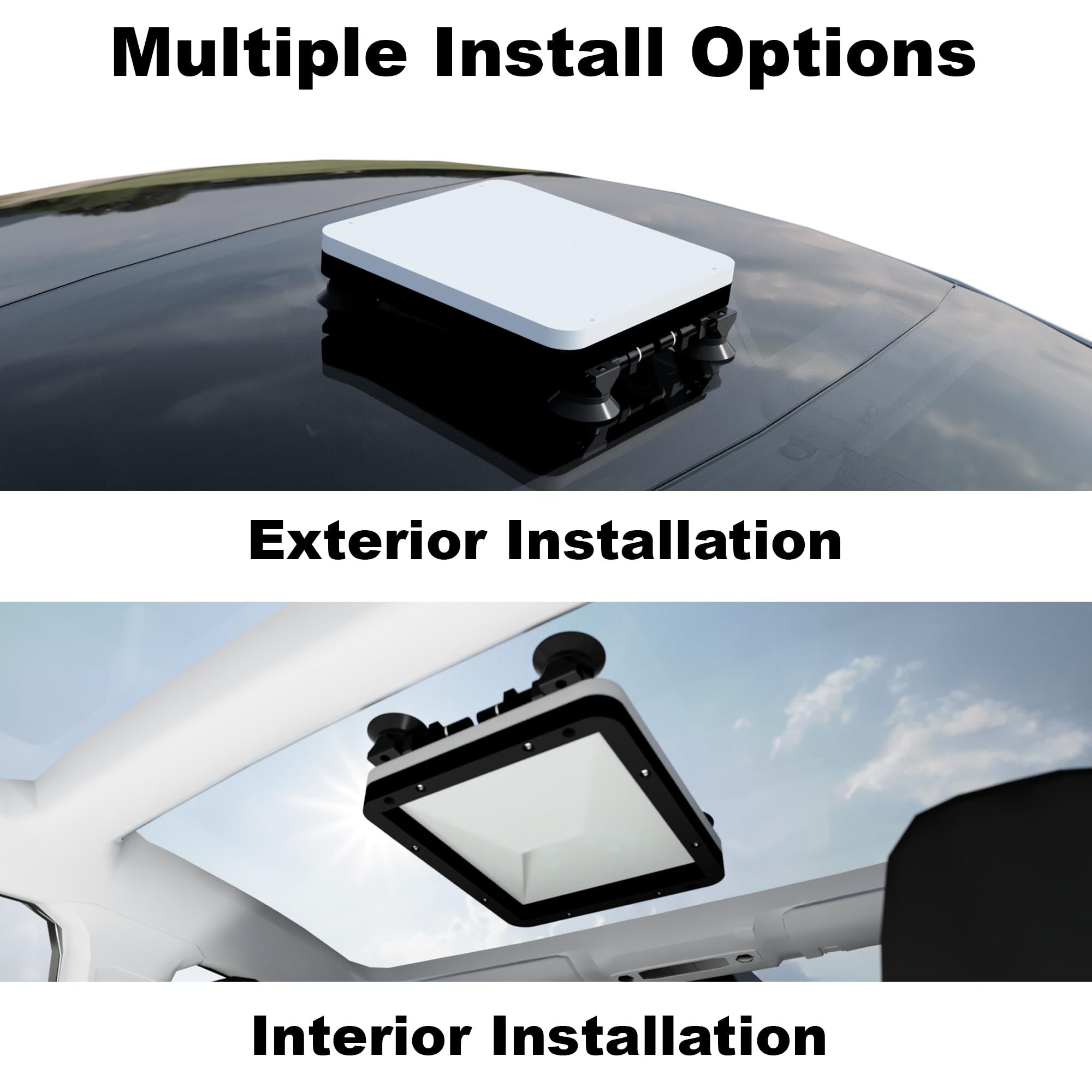 Veritas Vans Starlink Mount marine grade HDPE resists weather and UV exposure