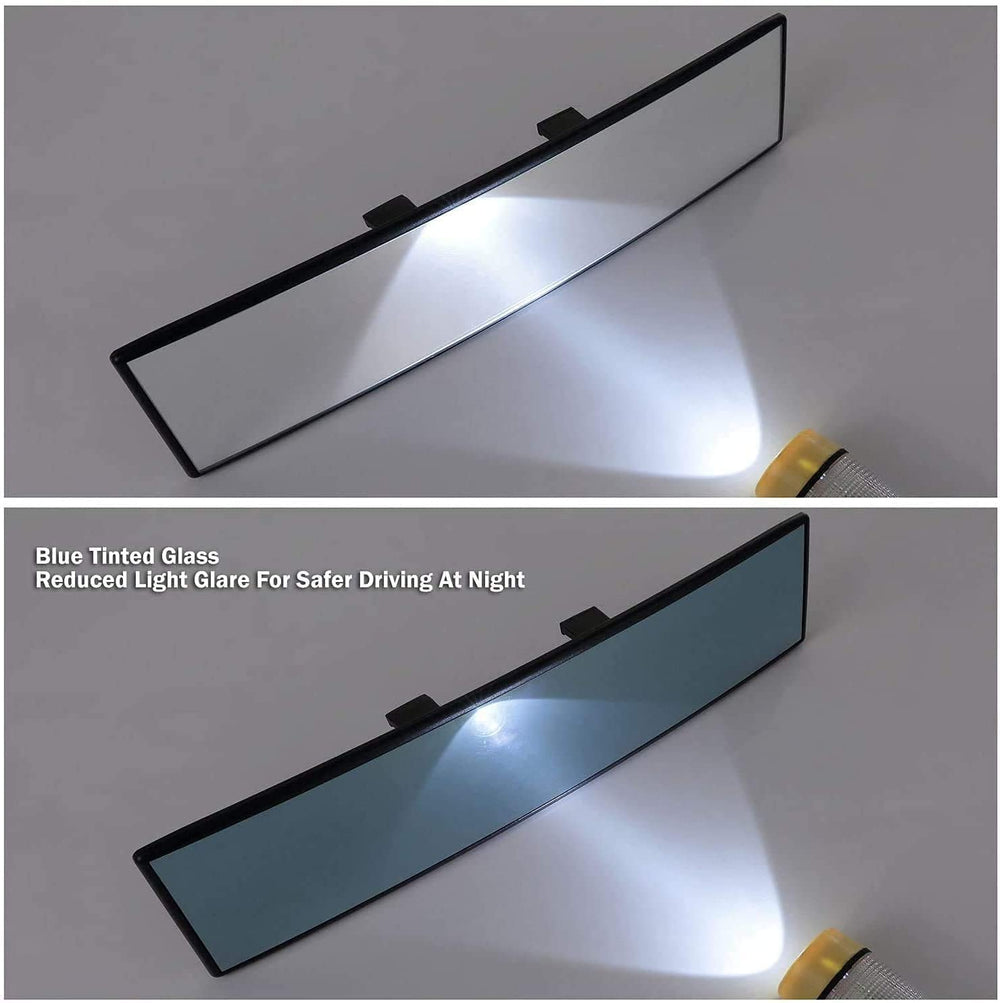 Verivue rearview mirror helps monitor a rear-facing baby seat from the driver's seat.