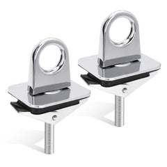 Verplexter universal stake pocket anchor points in chrome finish ready for secure cargo