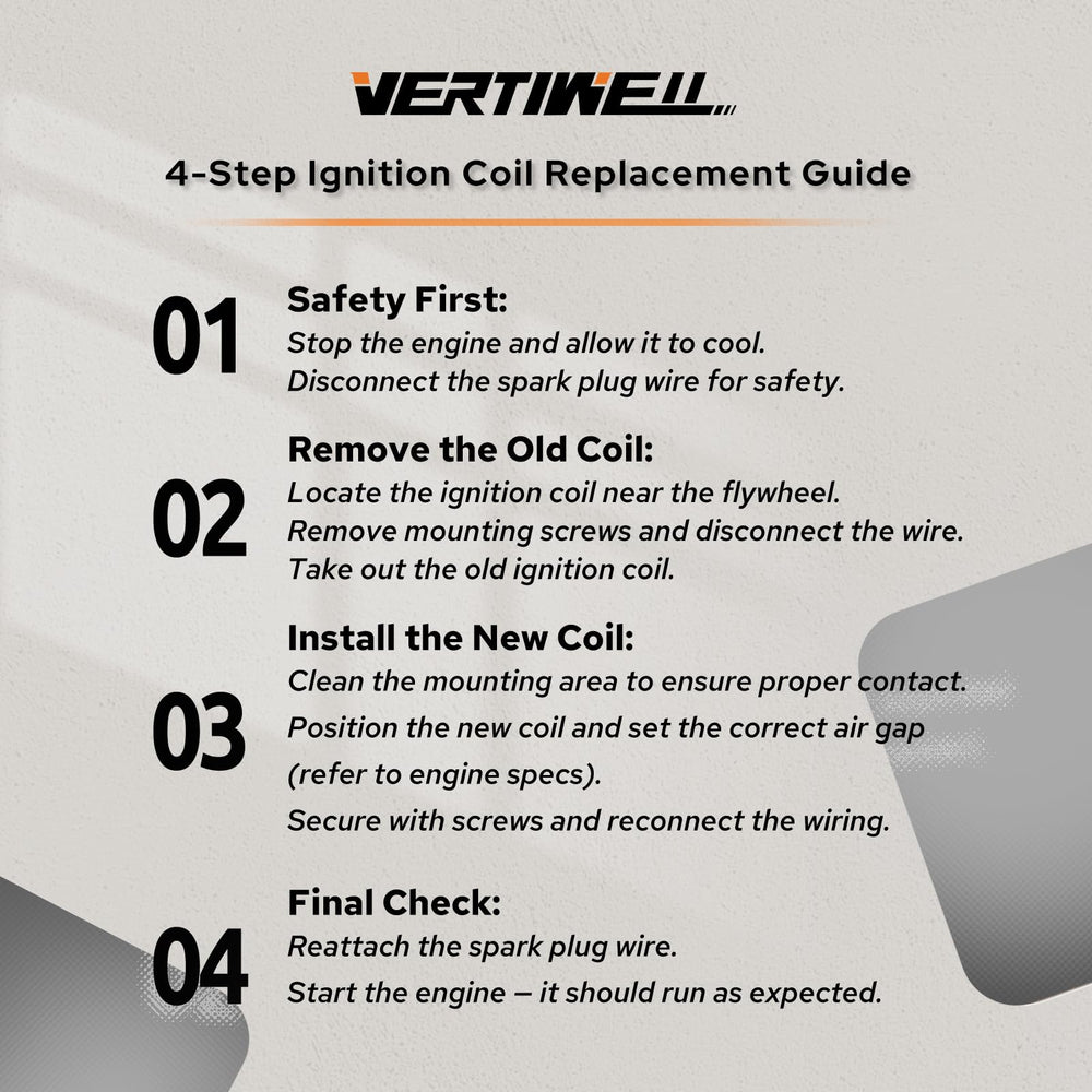 Vertiwell ignition coils for Kawasaki FX921V provide consistent sparks under load