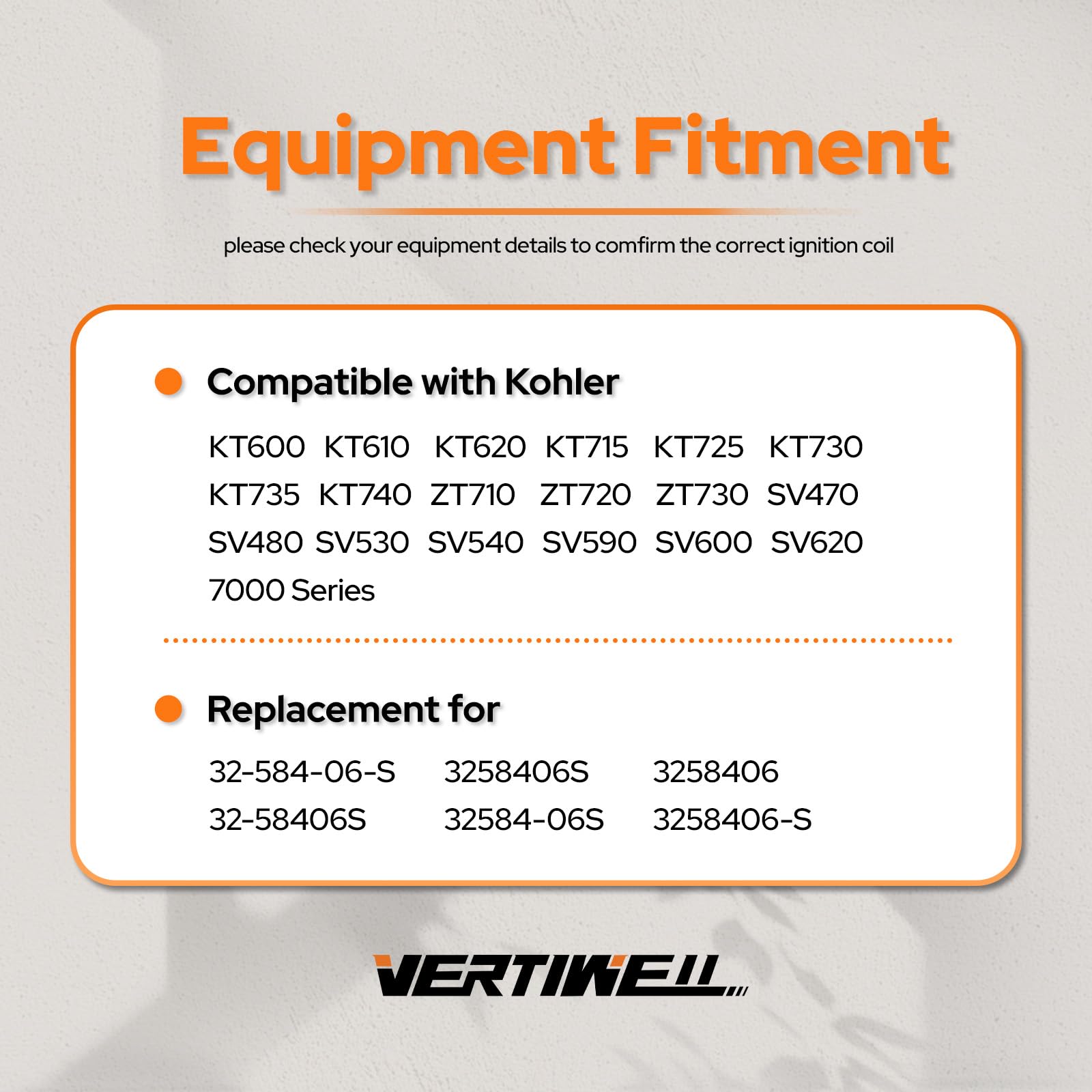 Vertiwell plug-and-play design enables quick replacement on Kohler 7000 engines.