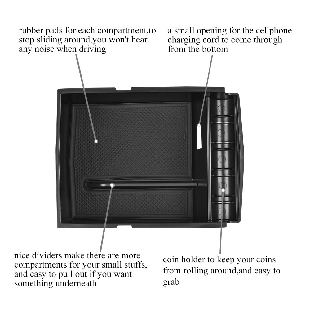Vesul organizer anti-skid pads prevent rattling during driving in Subaru Outback