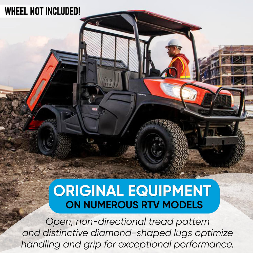 Veteran Tire OTR 350 Mag rolling on dirt path