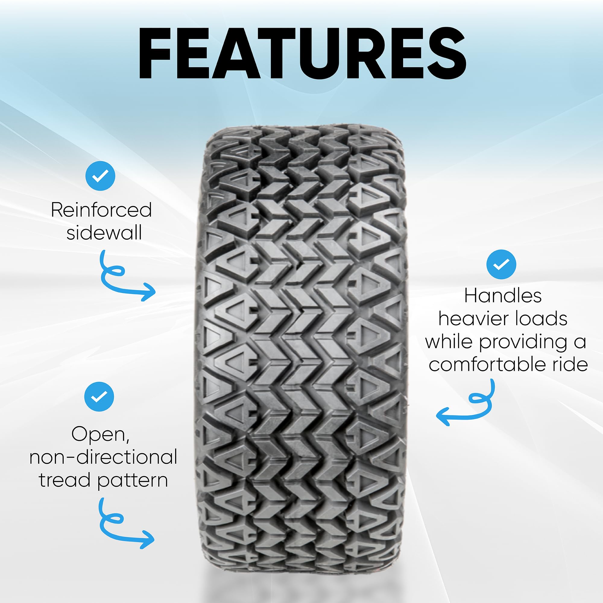 Veteran Tire OTR 350 Mag mounted on 12x8.5 rim