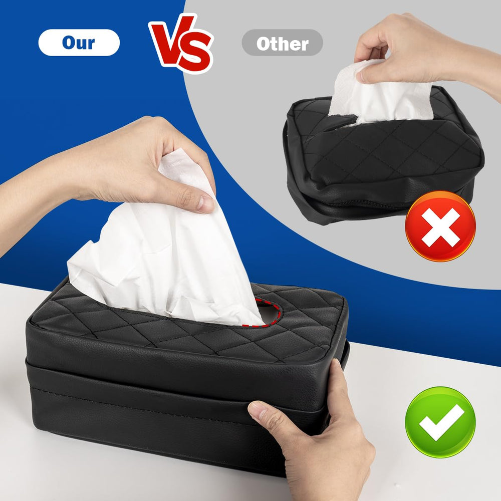 VETERBONE tissue holder fits 120-150 tissue boxes for fewer box changes