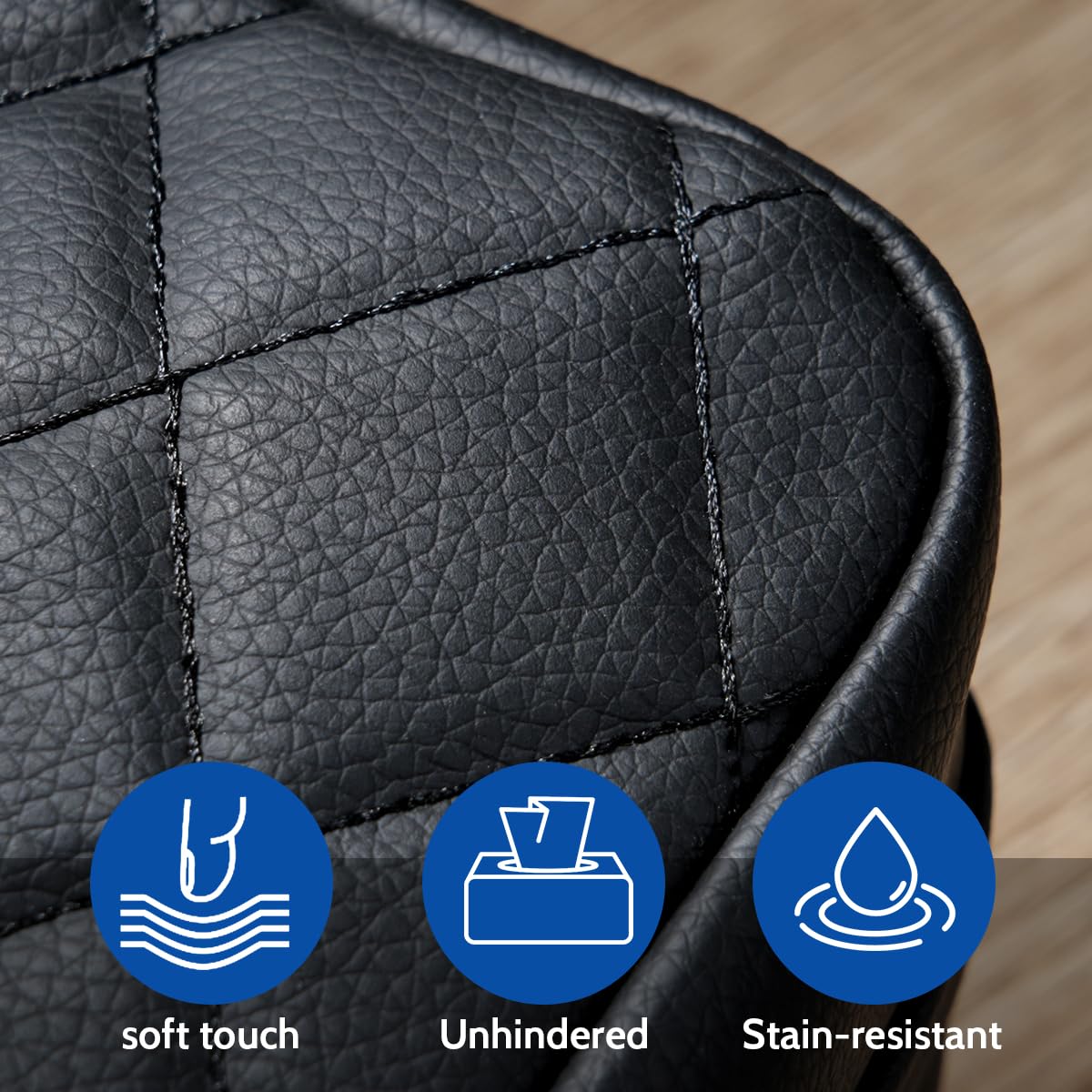 VETERBONE PU leather tissue holder is soft to touch and stylish