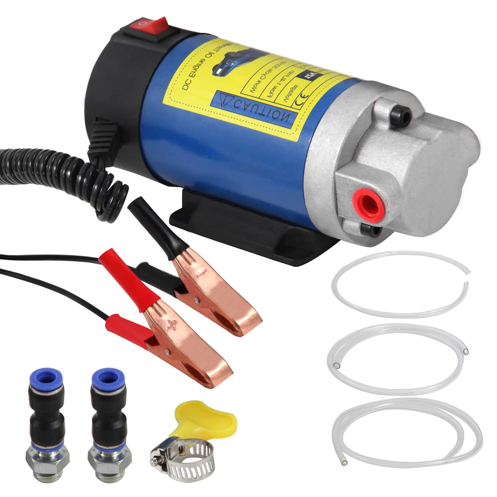 Vevitts engine oil pump held in hand, showcasing its portable design for on-the-go changes.