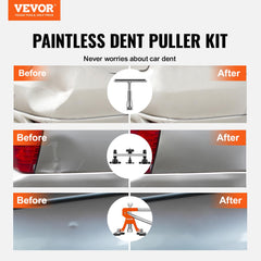 VEVOR 2‑in‑1 slide hammer with adjustable length for versatile dent pulling.
