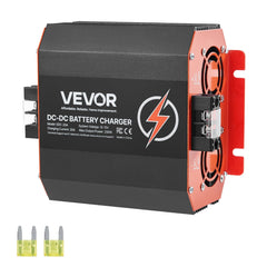 VEVOR 12V 20A DC-DC charger front view for compact RV installation