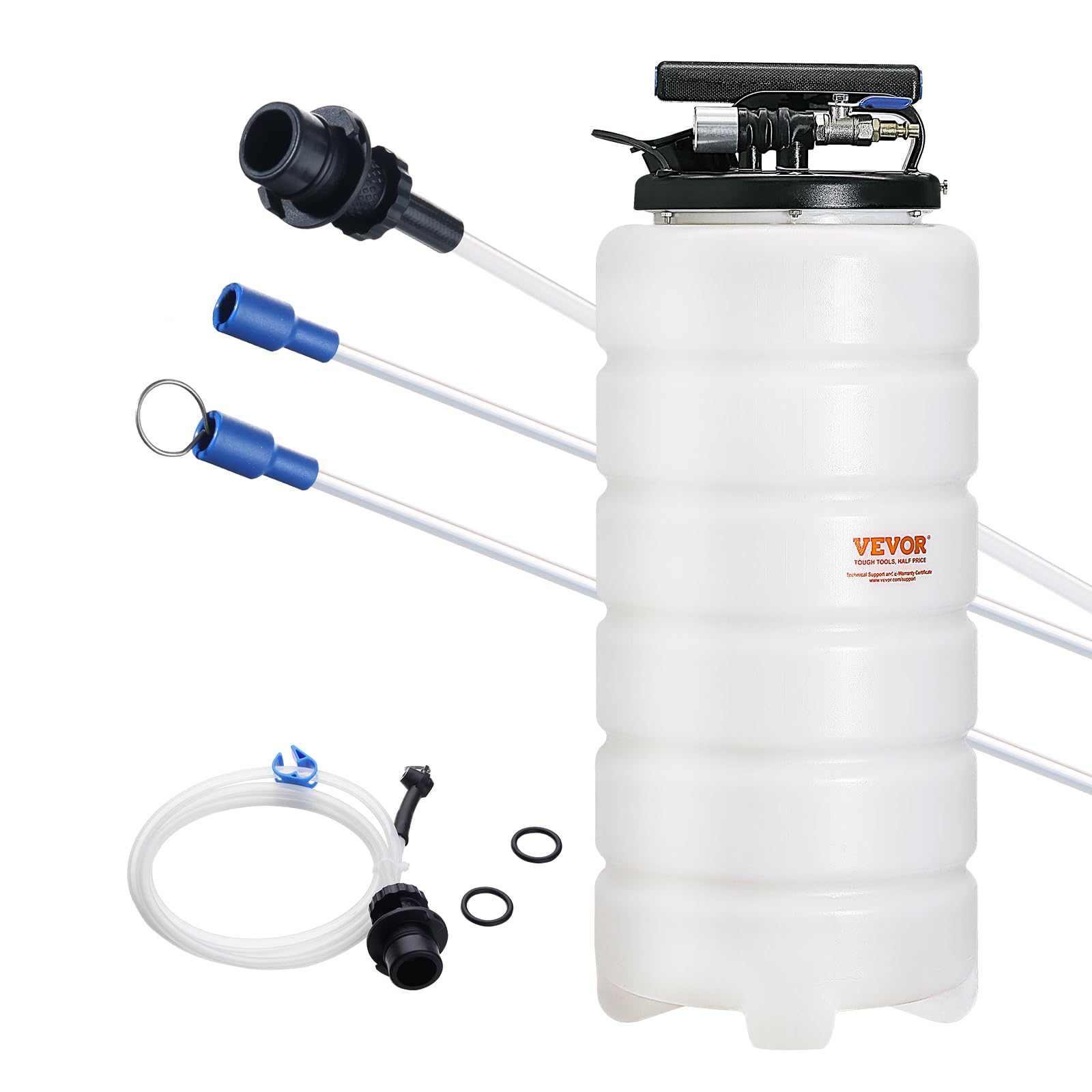 Pneumatic connection on VEVOR extractor enabling fast oil removal