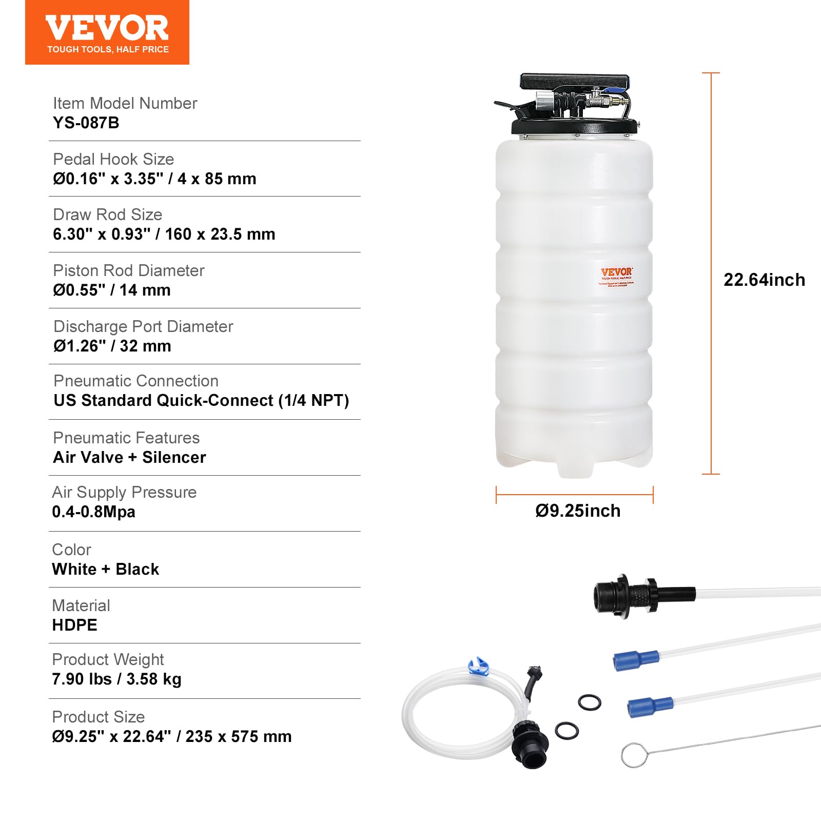 VEVOR sealing rings ensuring leak‑free operation during extraction