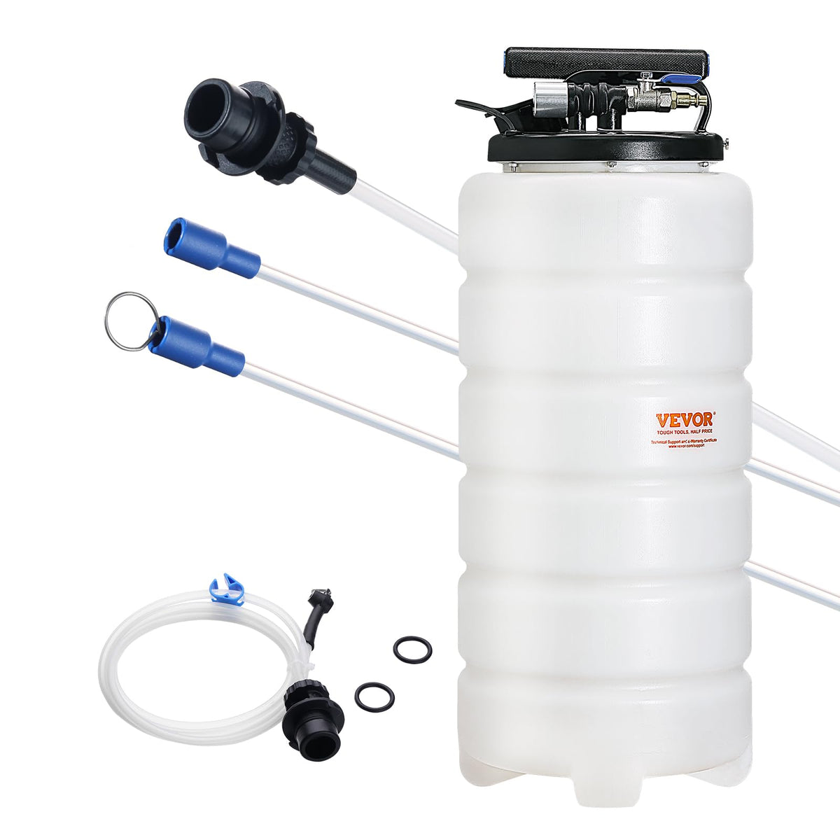 VEVOR 15L fluid extractor tank ready for oil changes and fluid changes