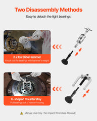 VEVOR counterstay aids removal in tight spaces for precise bearing work