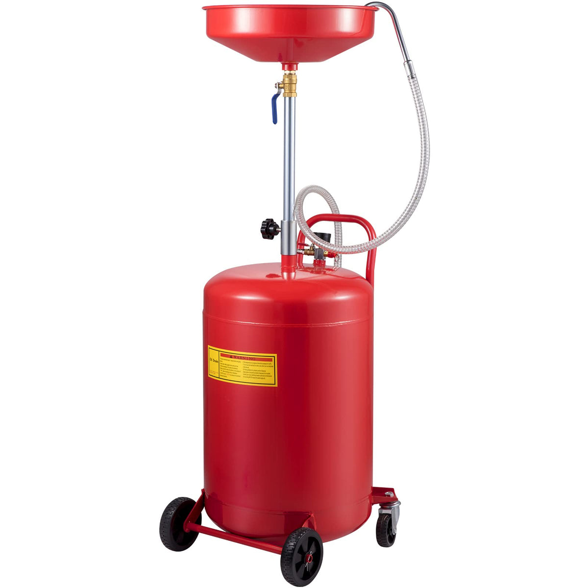 VEVOR 20-gallon waste oil drain tank front view for efficient oil changes