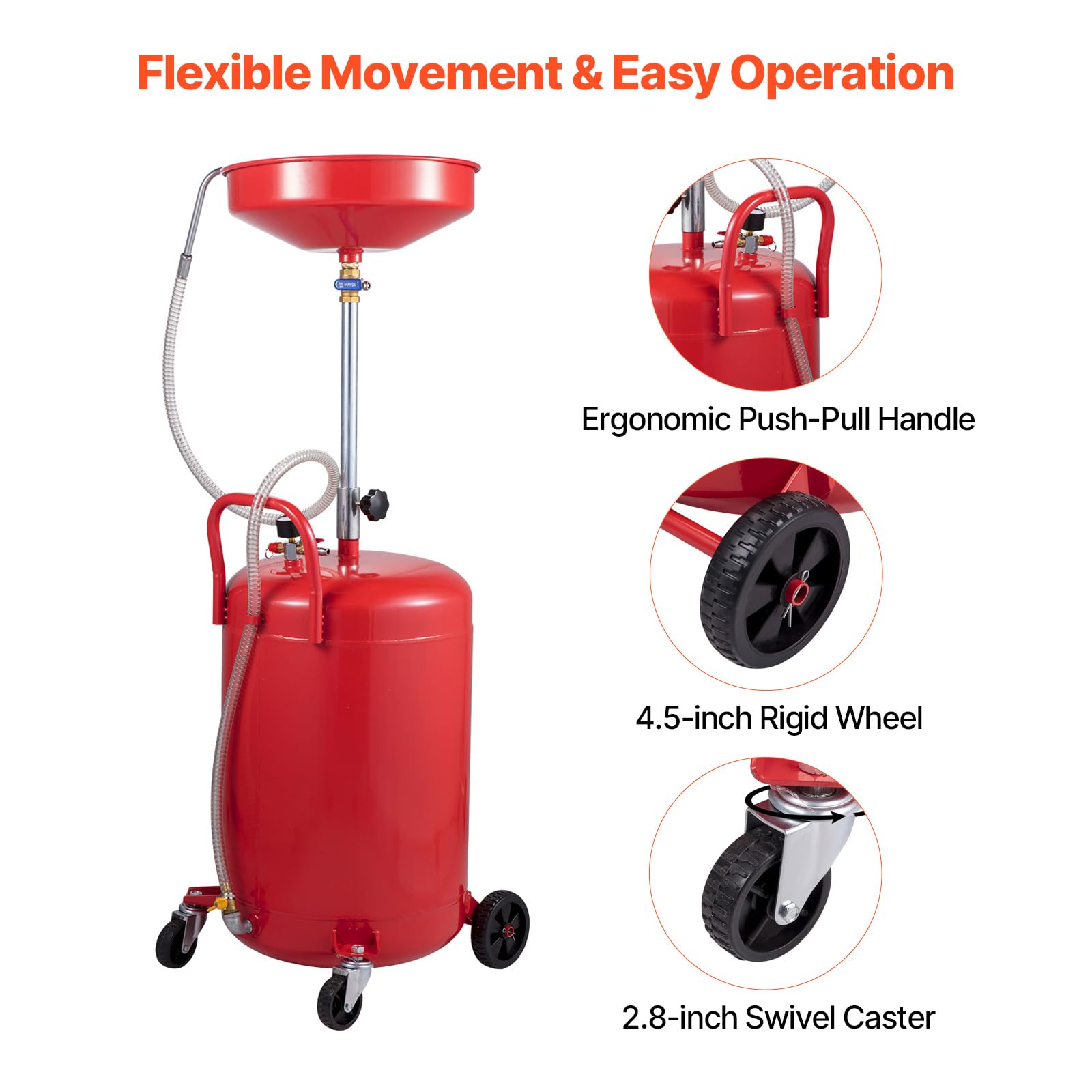 VEVOR high-temperature reinforced oil pipe handles up to 120°C
