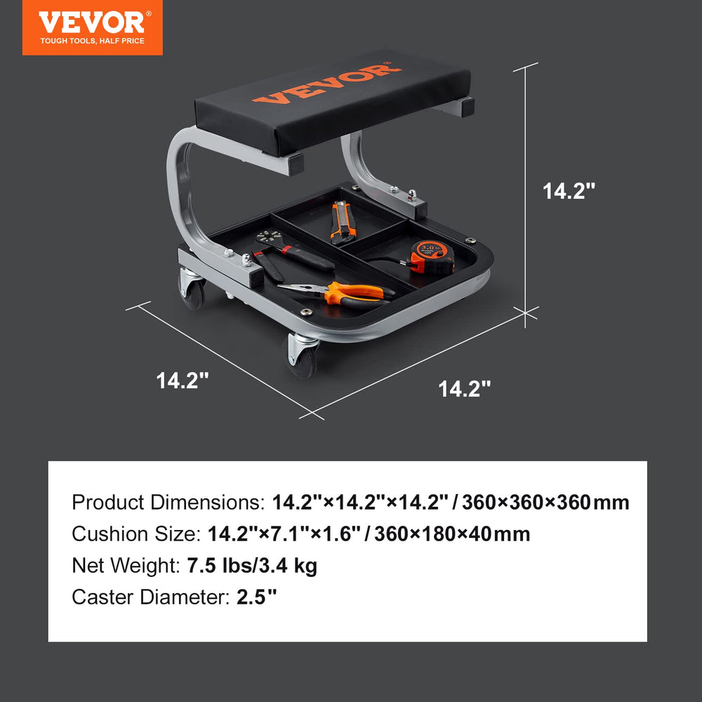 VEVOR 36-cm height suits low vehicles and furniture work.