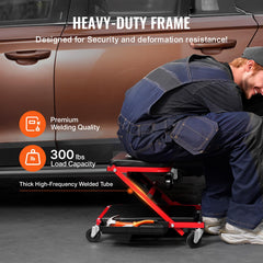 VEVOR Six-wheel swivel casters enable smooth movement across shop floors