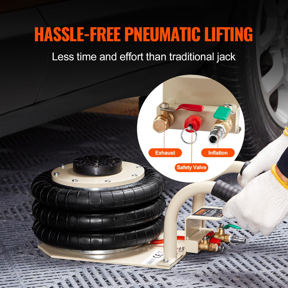 VEVOR air jack with ergonomic short handles for portability