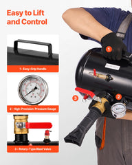 VEVOR base stand feature provides secure storage and stable use.