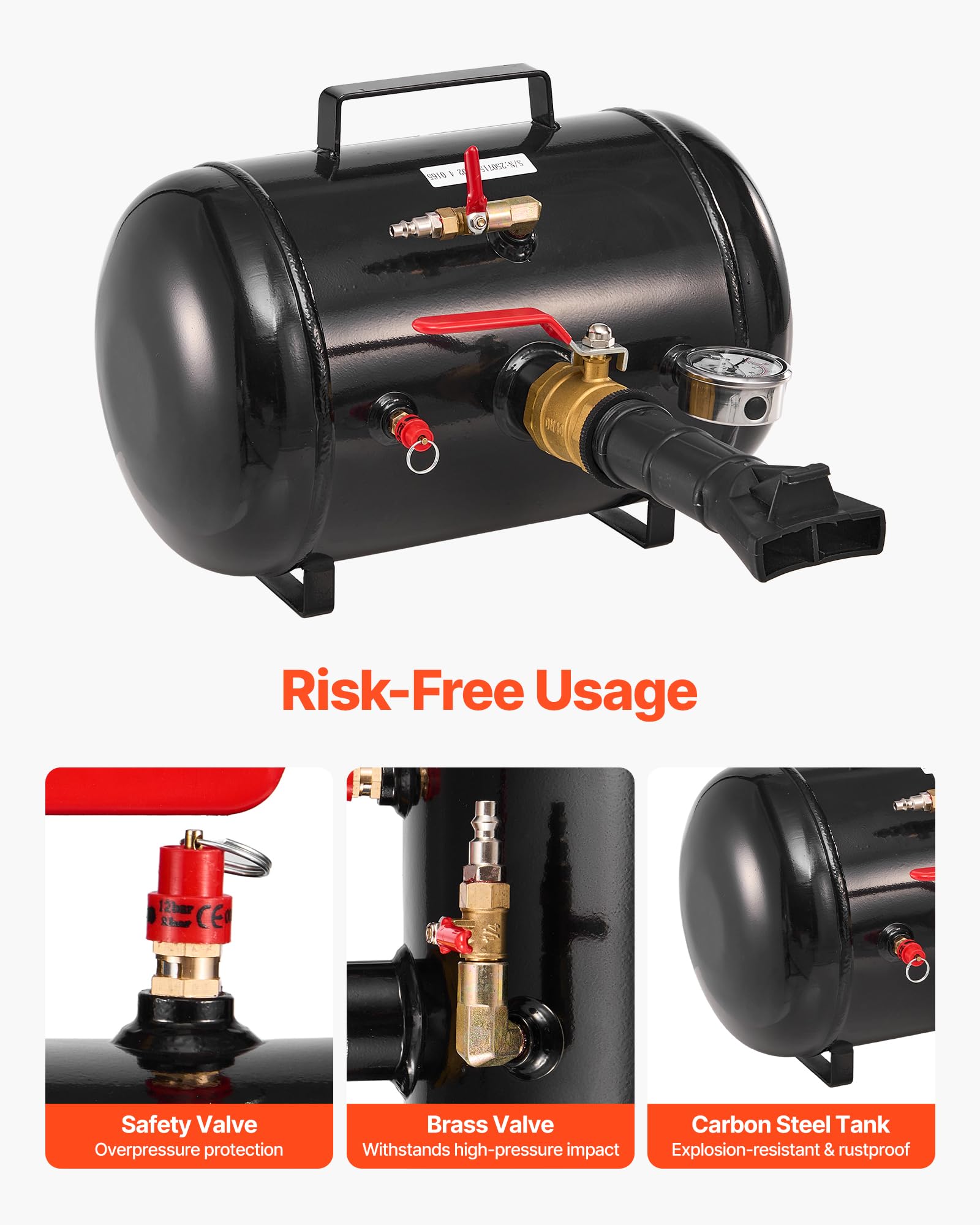 VEVOR hose ends with flanges improve rim alignment during seating.