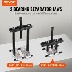 Large separator 2.0-2.8 inches in use for bearing removal on machinery.