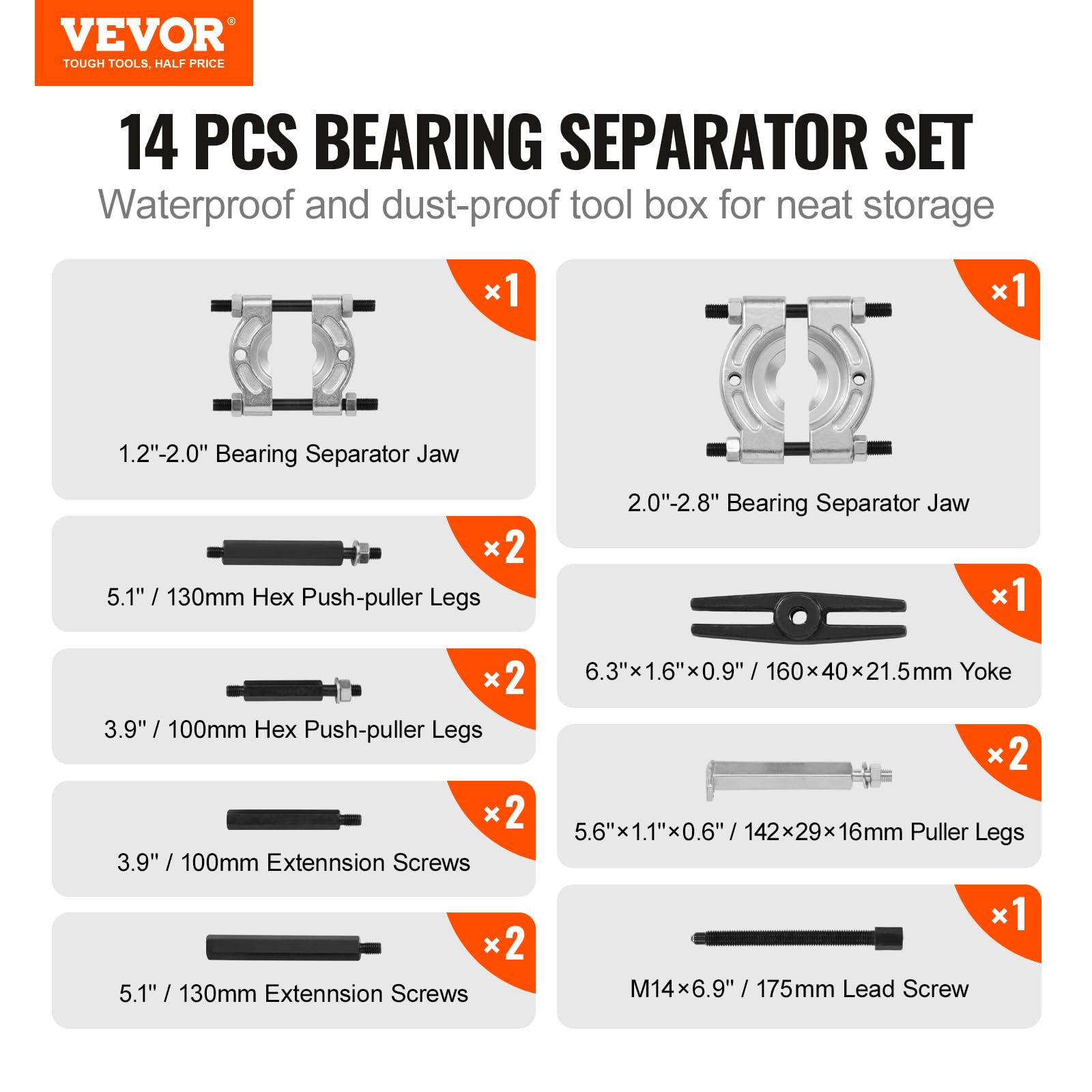 Two puller legs support claw-type pulling in horizontal or vertical operations.