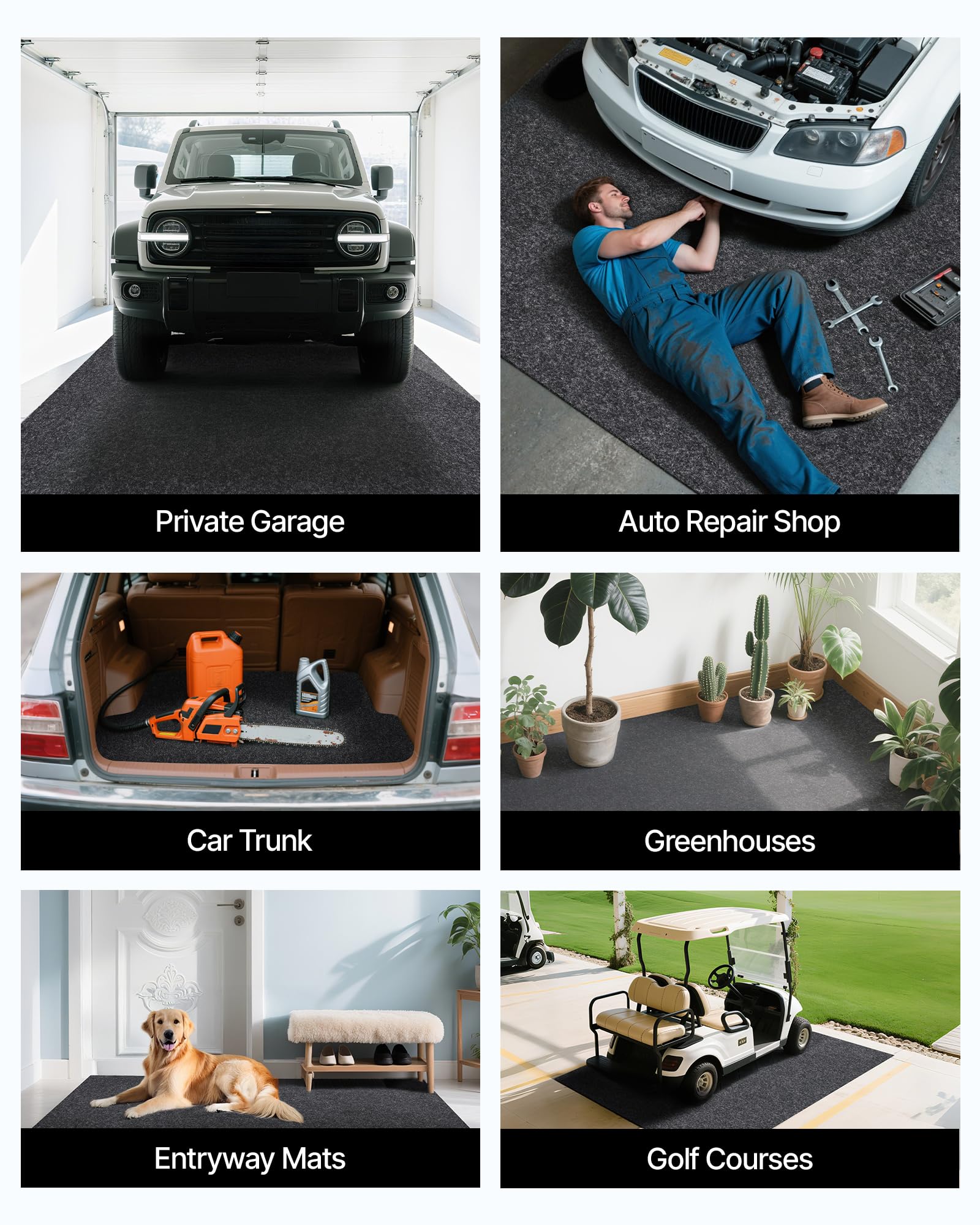 VEVOR mat stores flat for tidy, compact storage