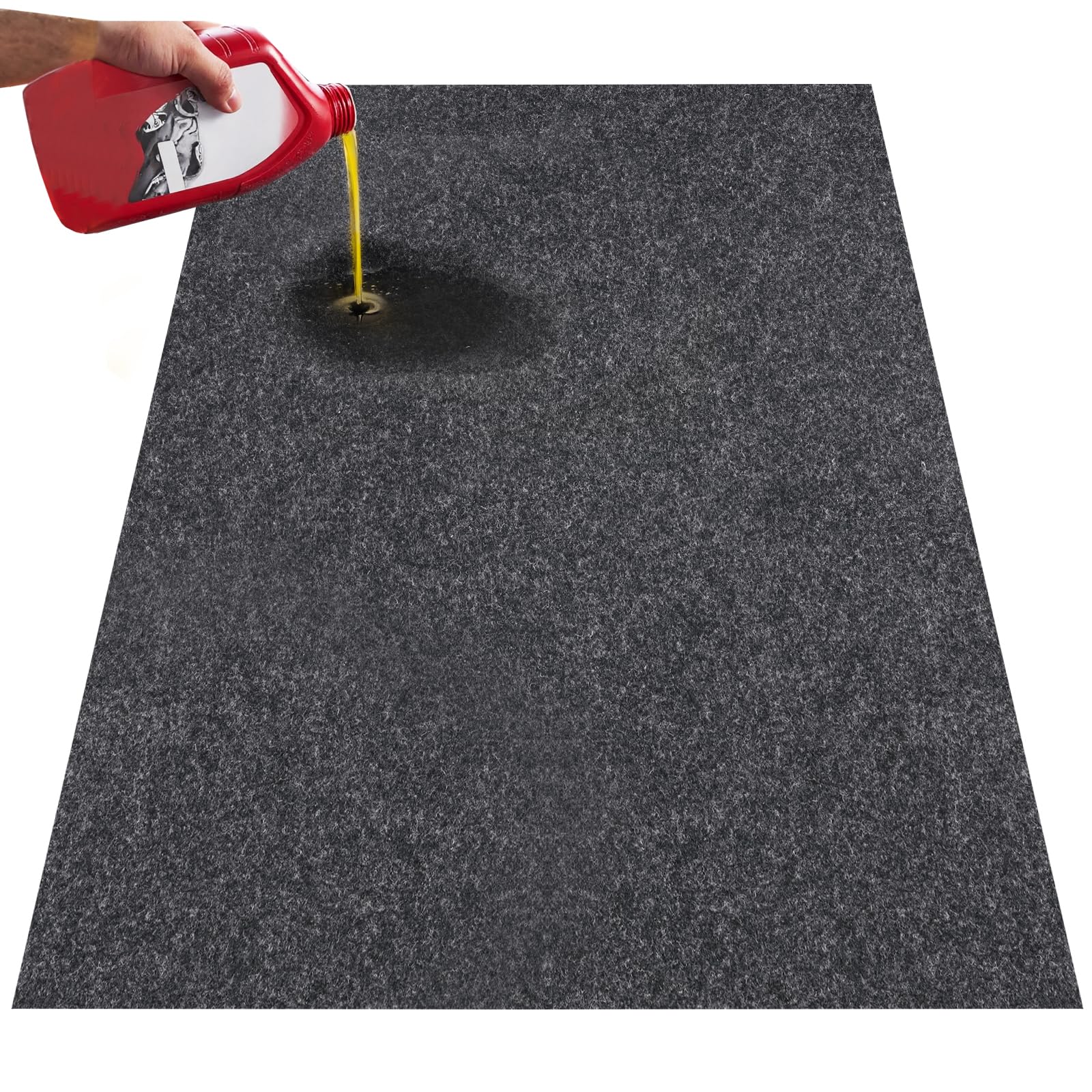 VEVOR car garage mat unrolled view protects floors and simplifies cleanup