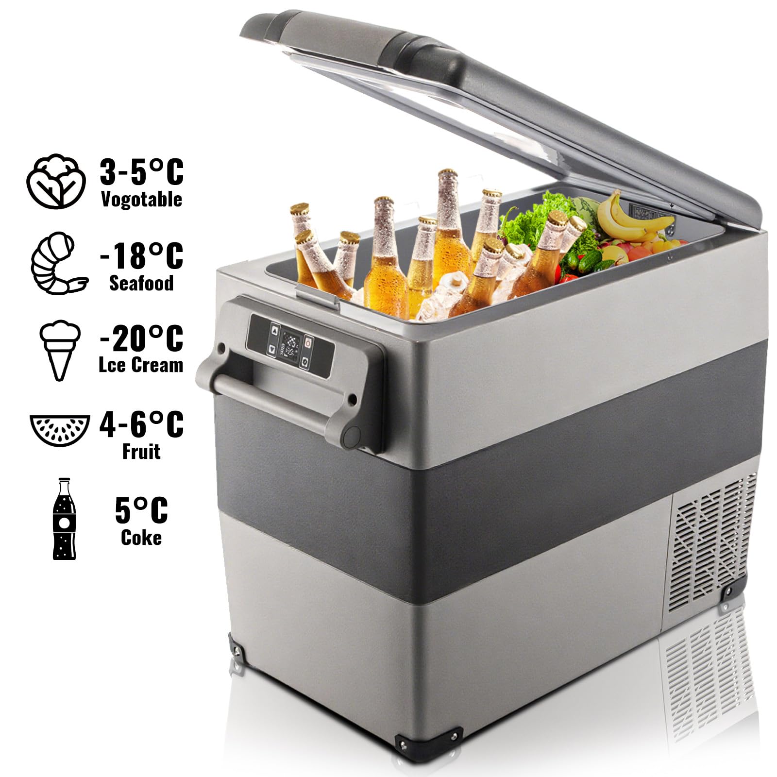 VEVOR CF55 trunk-friendly design fits cars, trucks, and RVs.