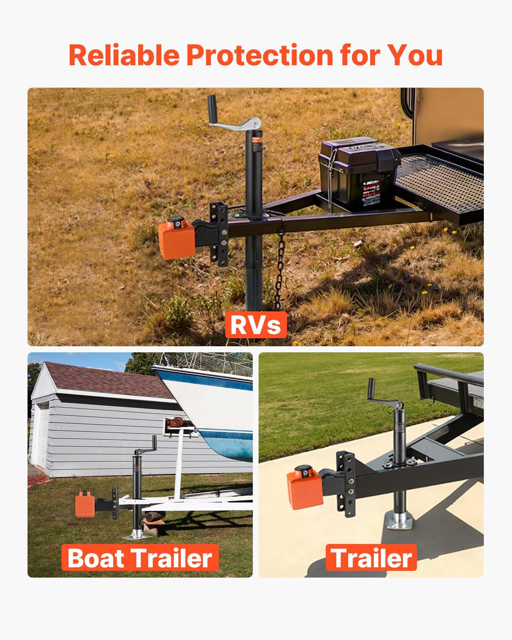 VEVOR collar lock features aluminum body for smooth operation and durability.