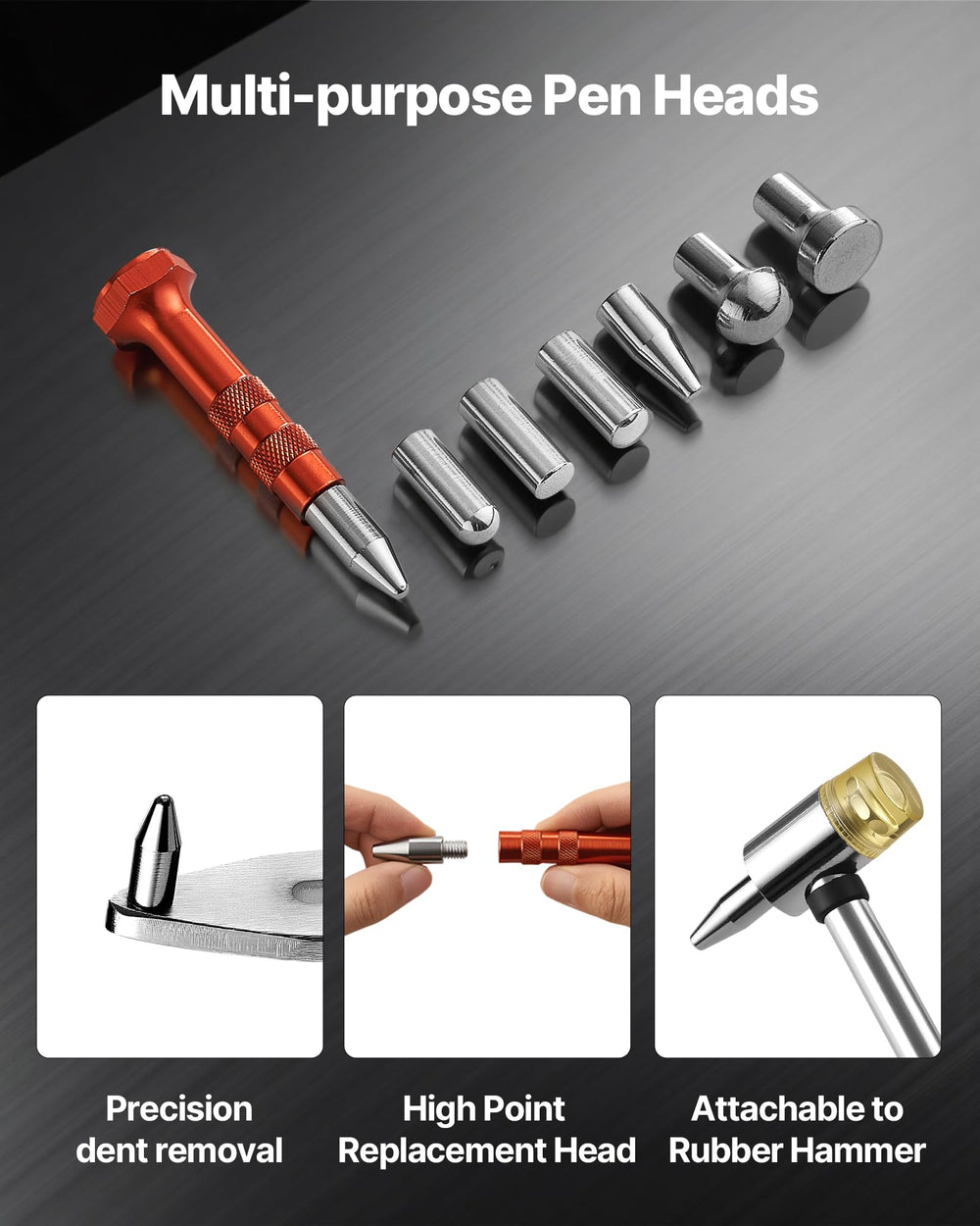 VEVOR Dent Puller Kit rubber hammer delivering controlled contact