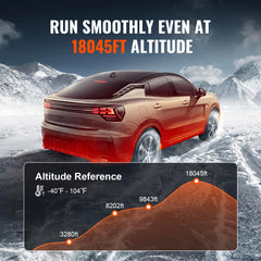 VEVOR diesel heater LCD display provides easy on-device temperature adjustment.