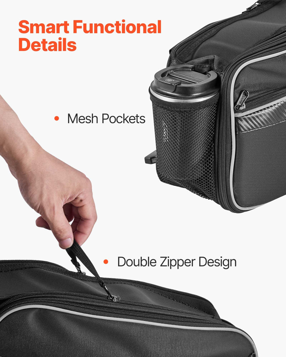 VEVOR quick-detach buckles enable fast bag removal