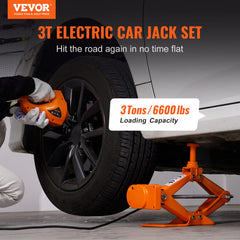 VEVOR electric car jack remote control in use offers convenient, hands-free lifting.