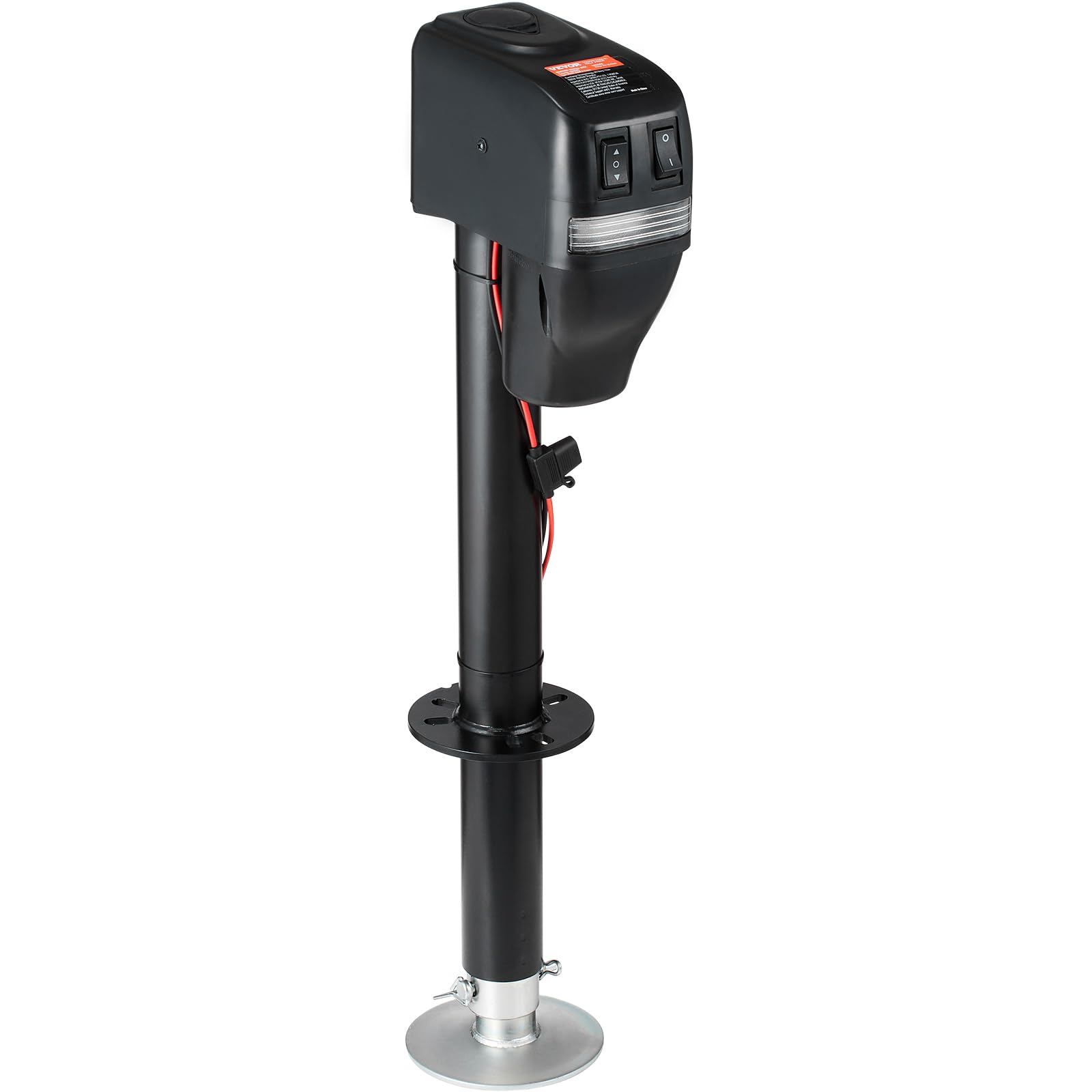 VEVOR electric trailer jack outdoor-ready coating withstands tough conditions.